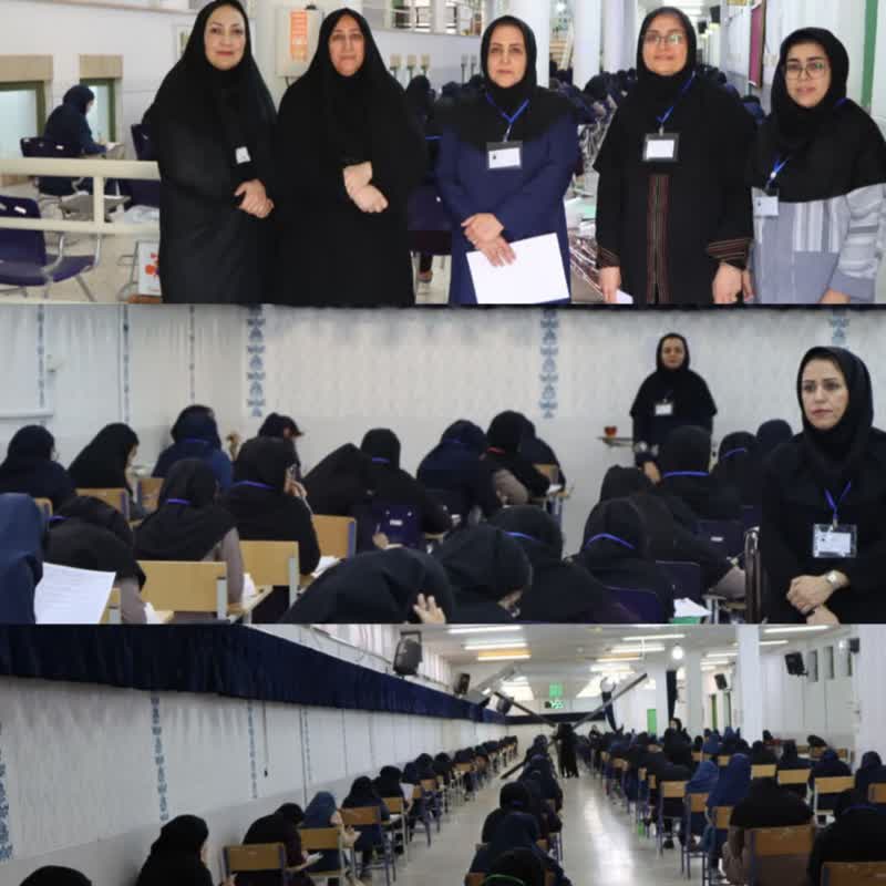 بازدید مدیرآموزش و پرورش ناحیه2 از حوزه امتحان نهایی دبیرستان