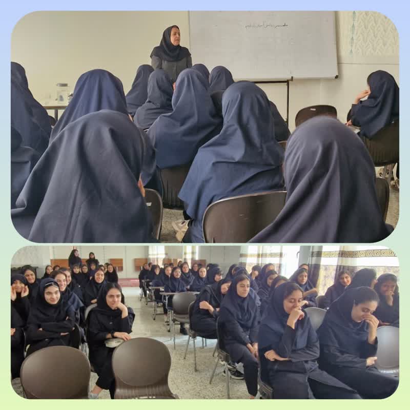 نشست مدیرمحترم با دانش آموزان